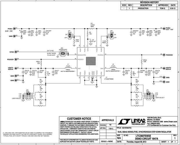 DC1847A - Schematic