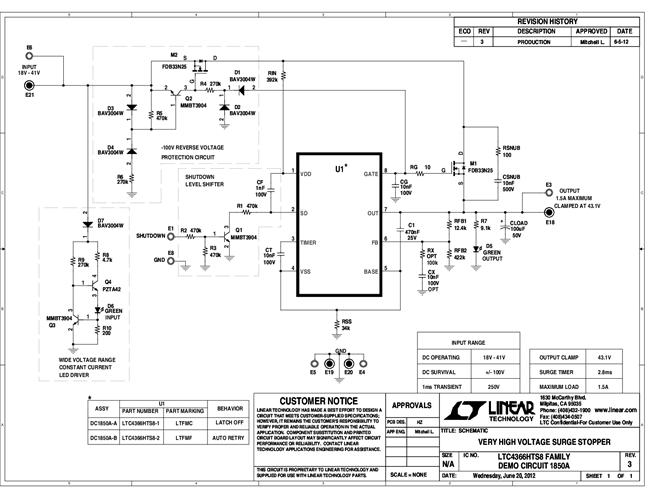 DC1850A-A - Schematic