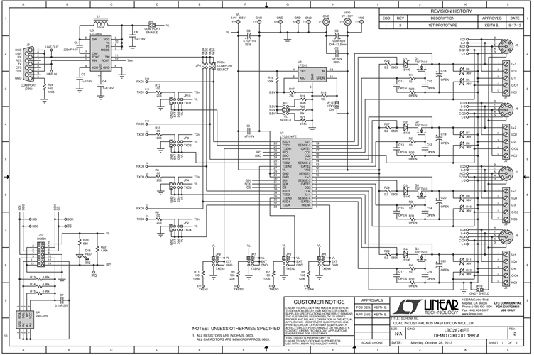 DC1880A - Schematic
