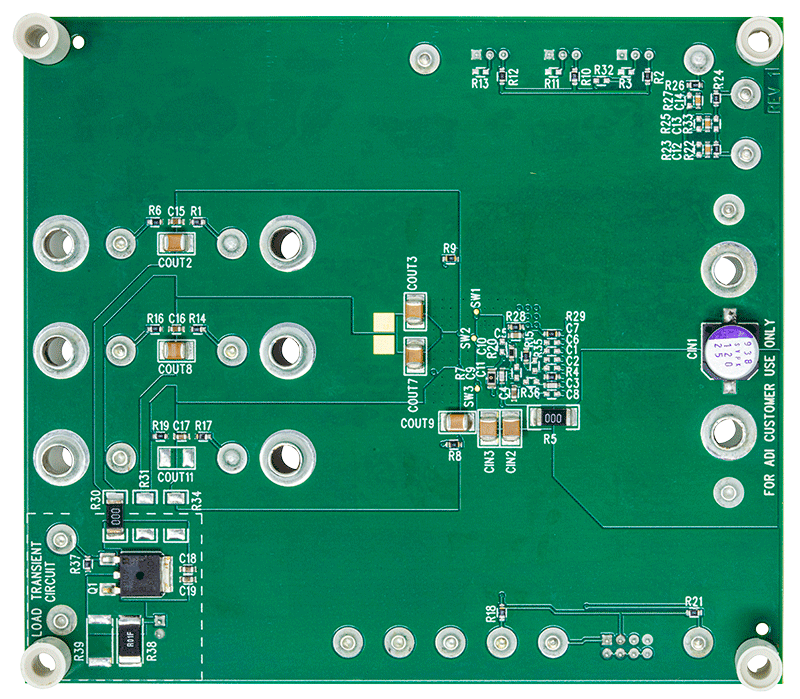 DC1905B Evaluation Board - Bottom View