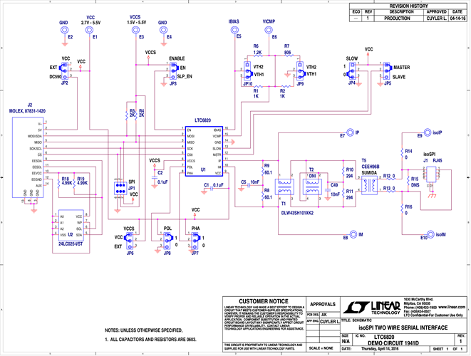 DC1941D - Schematic