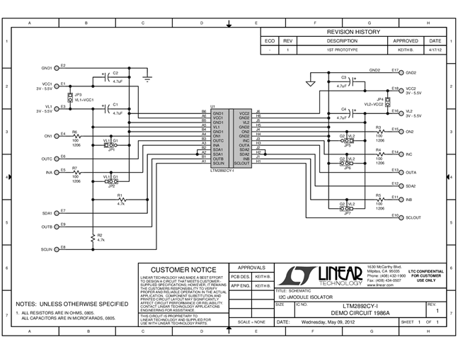 DC1986A - Schematic