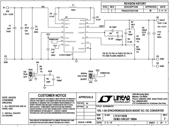 DC1999A - Schematic