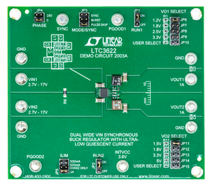 DC2003A Evaluation Board - Top View