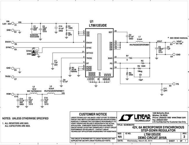 DC2010A - Schematic