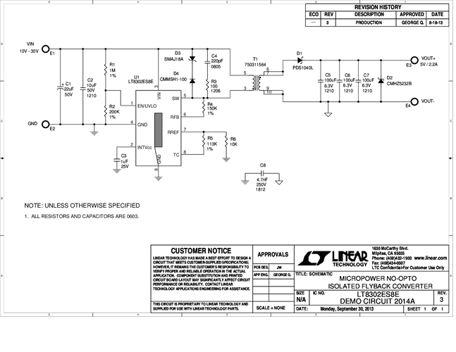 DC2014A - Schematic