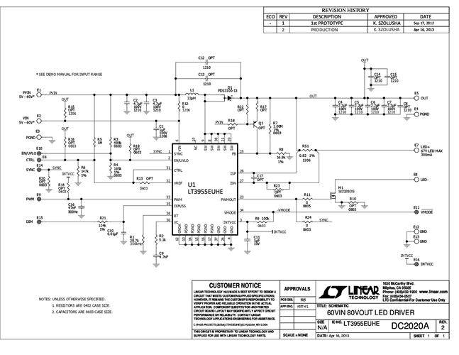 DC2020A - Schematic