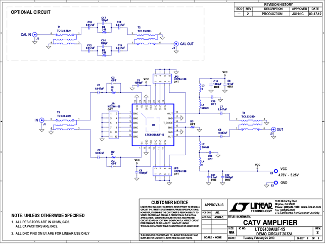 DC2032A - Schematic