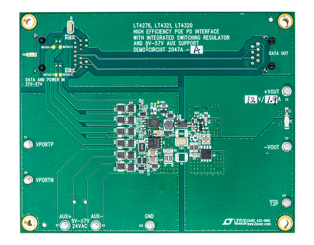DC2047A-A Evaluation Board - Top View