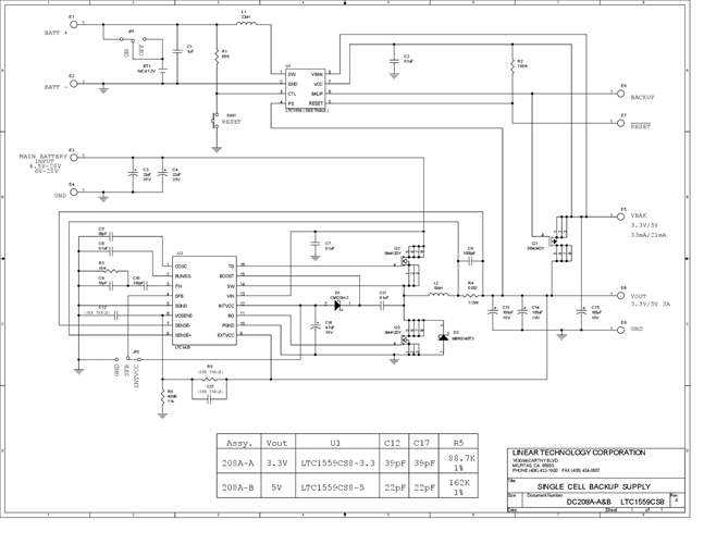 DC208A-A - Schematic