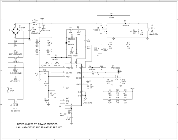 DC2104A Application Circuit