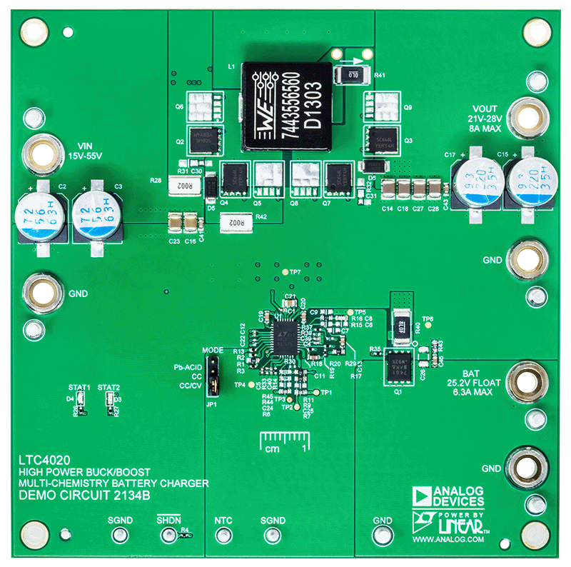 DC2134B Evaluation Board - Top View