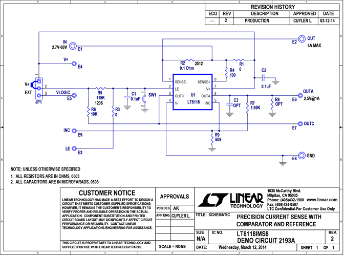 DC2193A - Schematic