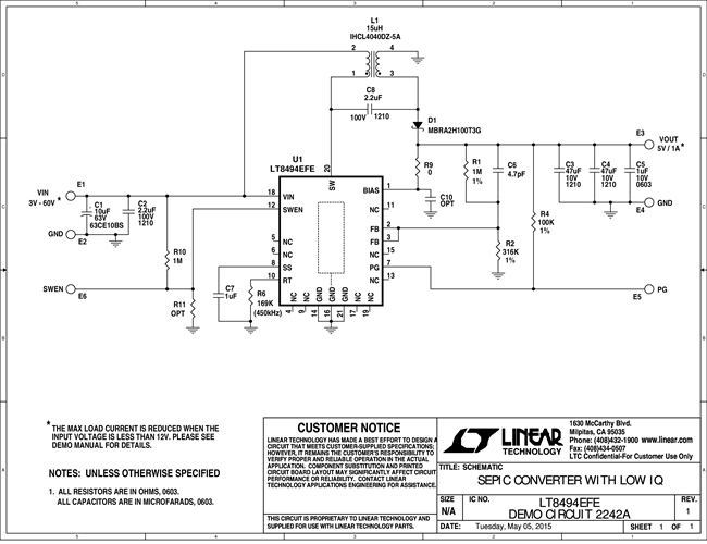 DC2242A - Schematic