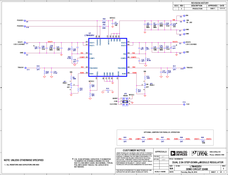 DC2249B Application Circuit