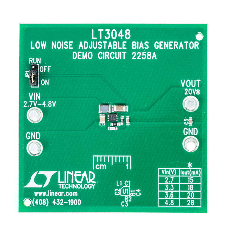DC2258A Evaluation Board - Top View