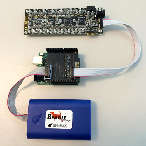 Figure 1 - DC2294 Shield on DC2026 Linduino