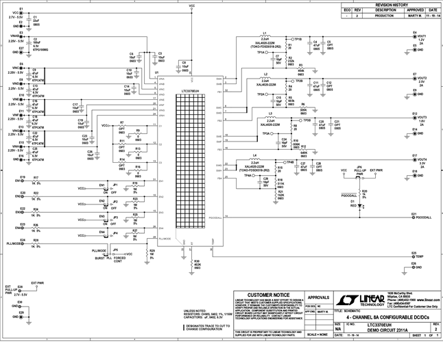 DC2311A - Schematic