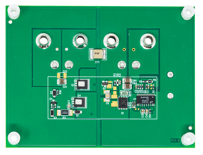 DC2324A-B Evaluation Board - Bottom View