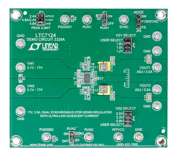 DC2329A Evaluation Board - Top View