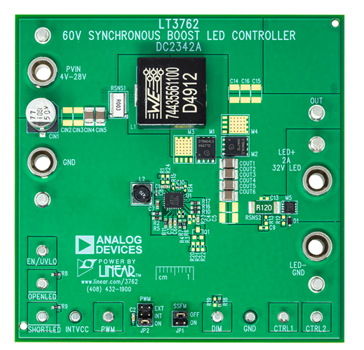 DC2342A Evaluation Board - Top View