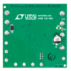 DC2361A Evaluation Board - Bottom View