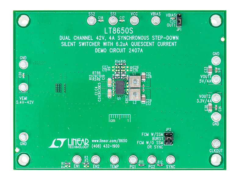 DC2407A Evaluation Board - Top View