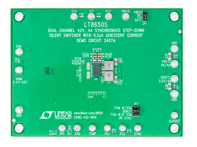 DC2407A Evaluation Board - Top View