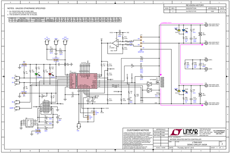 DC2423A - Schematic