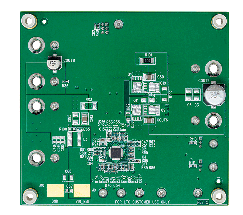 DC2435A-C Evaluation Board - Bottom View