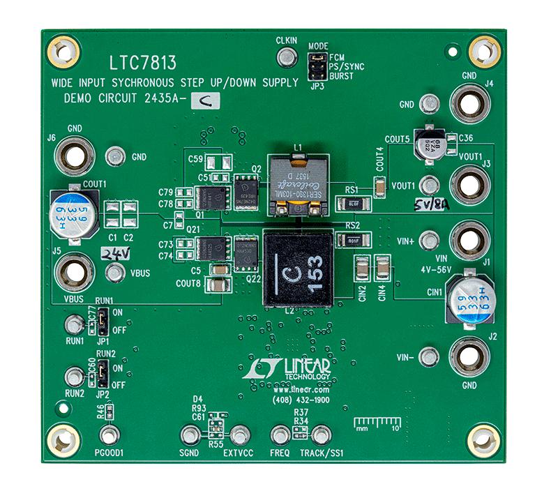 DC2435A-C Evaluation Board - Top View