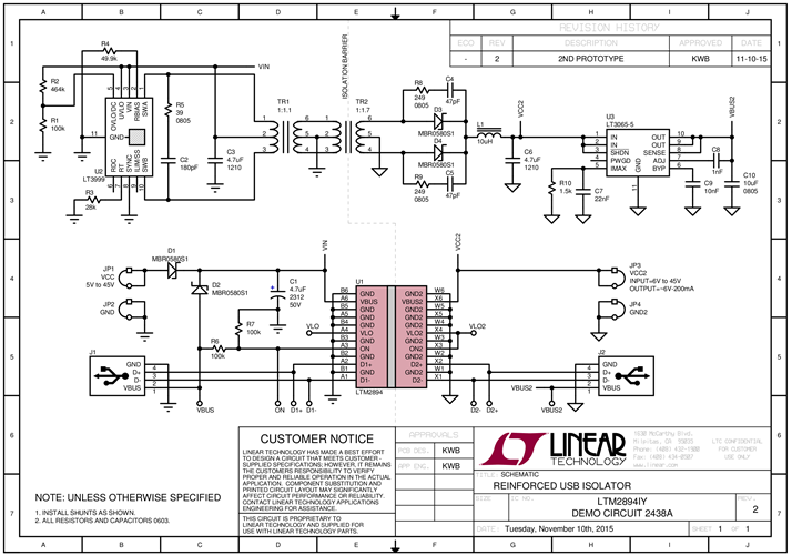 DC2438A - Schematic