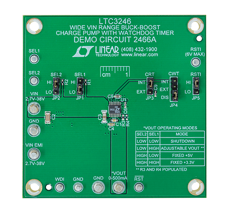DC2466A Evaluation Board - Top View