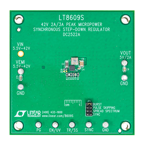 DC2522A Evaluation Board - Top View