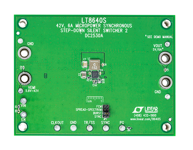 DC2530A Evaluation Board - Top View