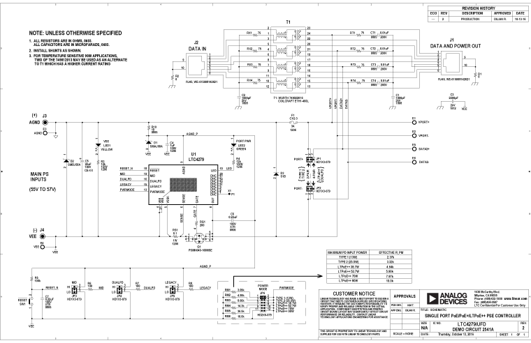DC2541A Application Circuit