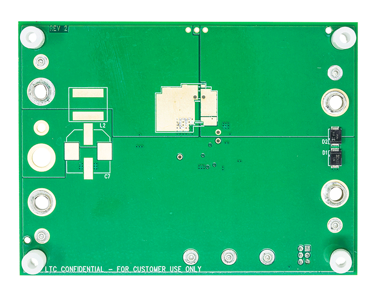 DC2548A Evaluation Board - Bottom View