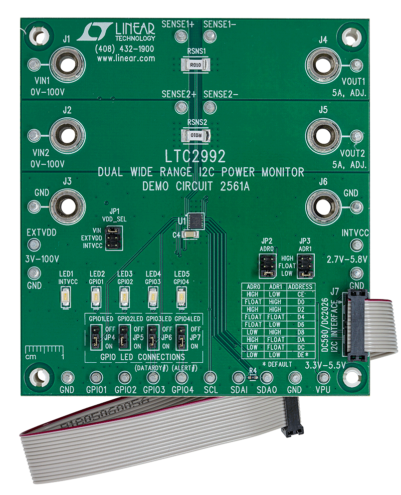 DC2561A Evaluation Board - Top View