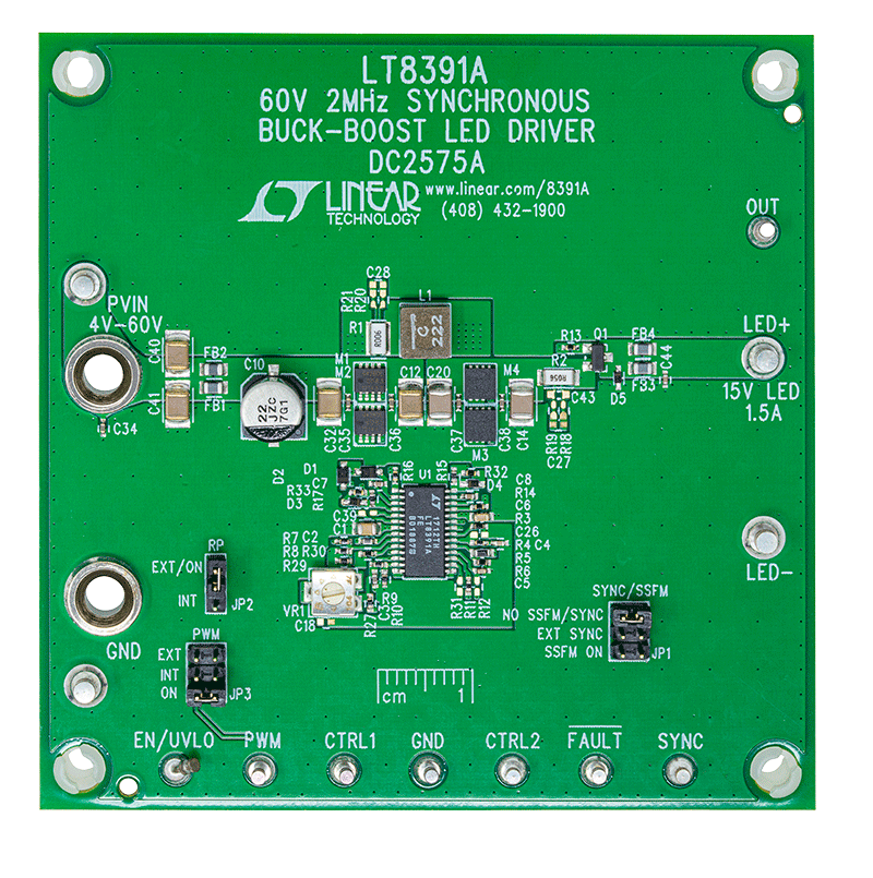 DC2575A Evaluation Board - Top View
