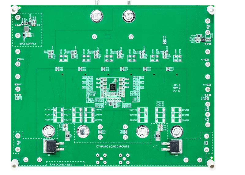 DC2631A-B Evaluation Board - Bottom View