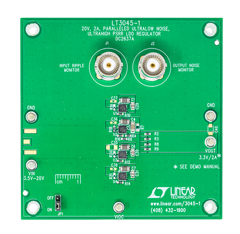DC2637A Evaluation Board - Top View
