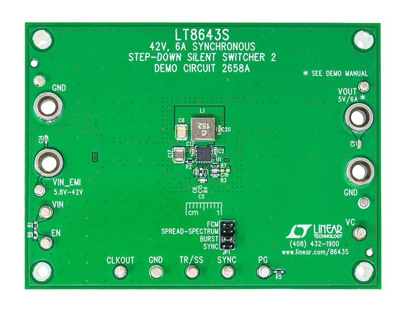 DC2658A Evaluation Board - Top View
