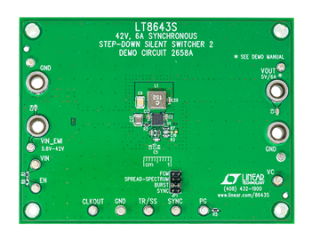 DC2658A Evaluation Board - Top View