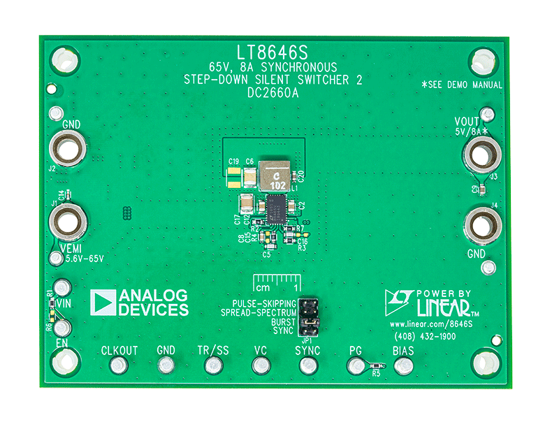 DC2660A Evaluation Board - Top View