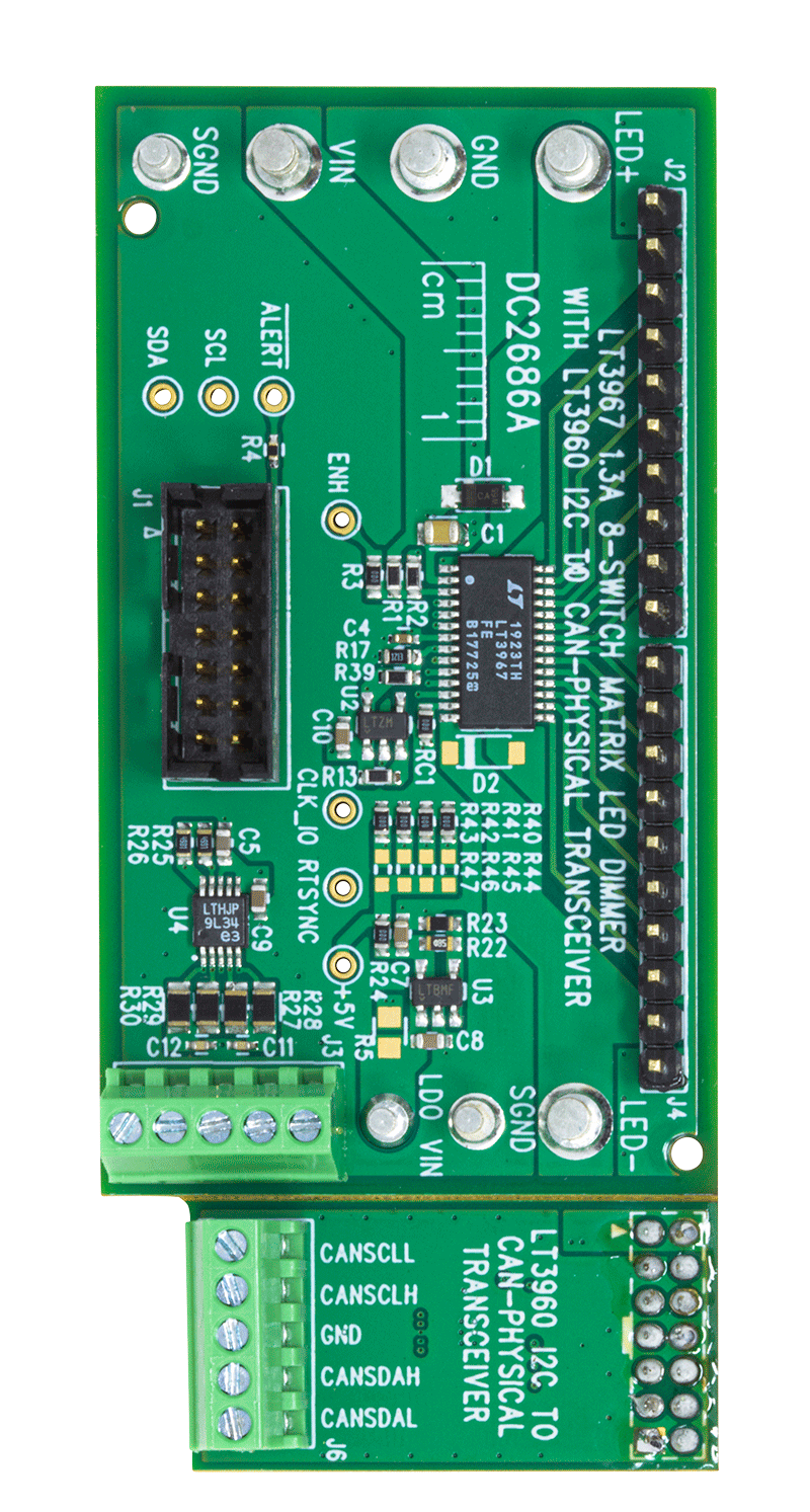 DC2686A Evaluation Board - Top View