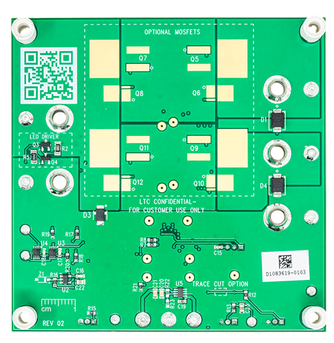 DC2707B Evaluation Board - Bottom View