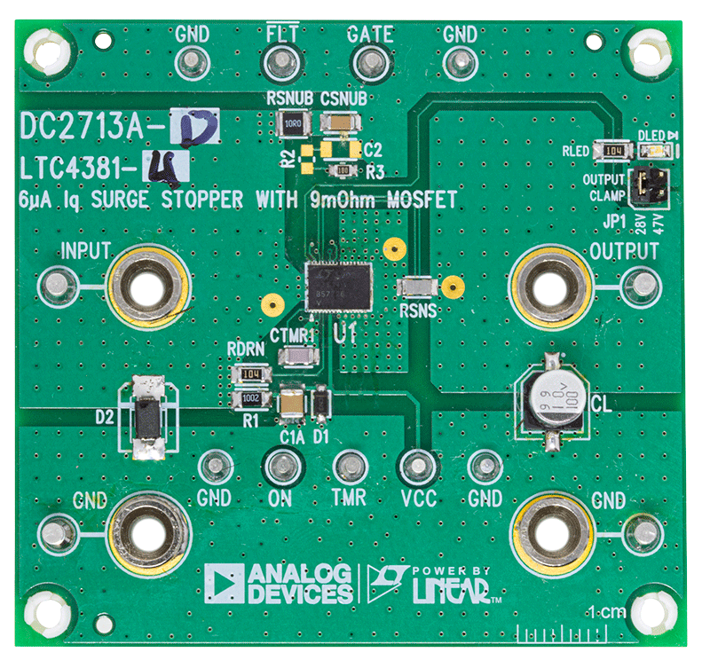 DC2713A-D Evaluation Board - Top View