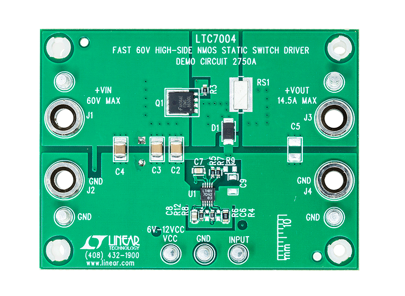 DC2750A Evaluation Board - Top View