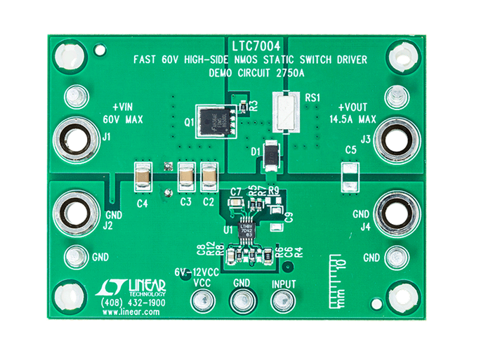 DC2750A Evaluation Board - Top View