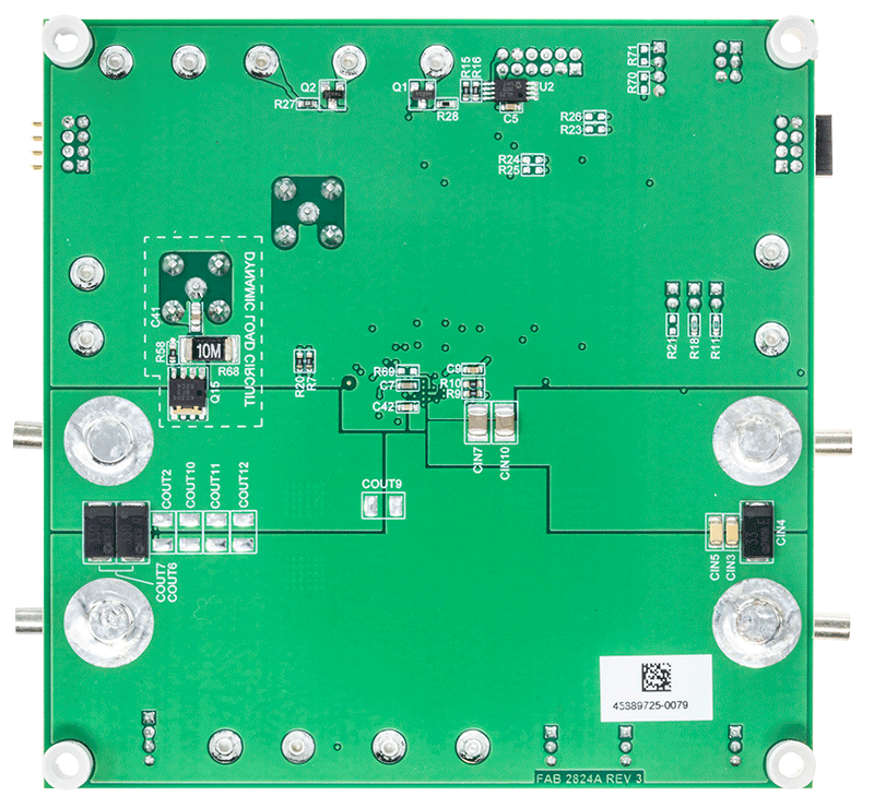DC2824A-A Evaluation Board - Bottom View
